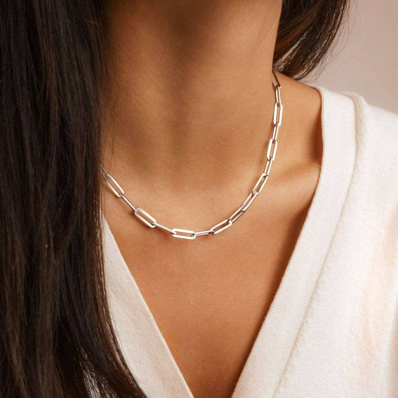 Rectangular Link Necklace