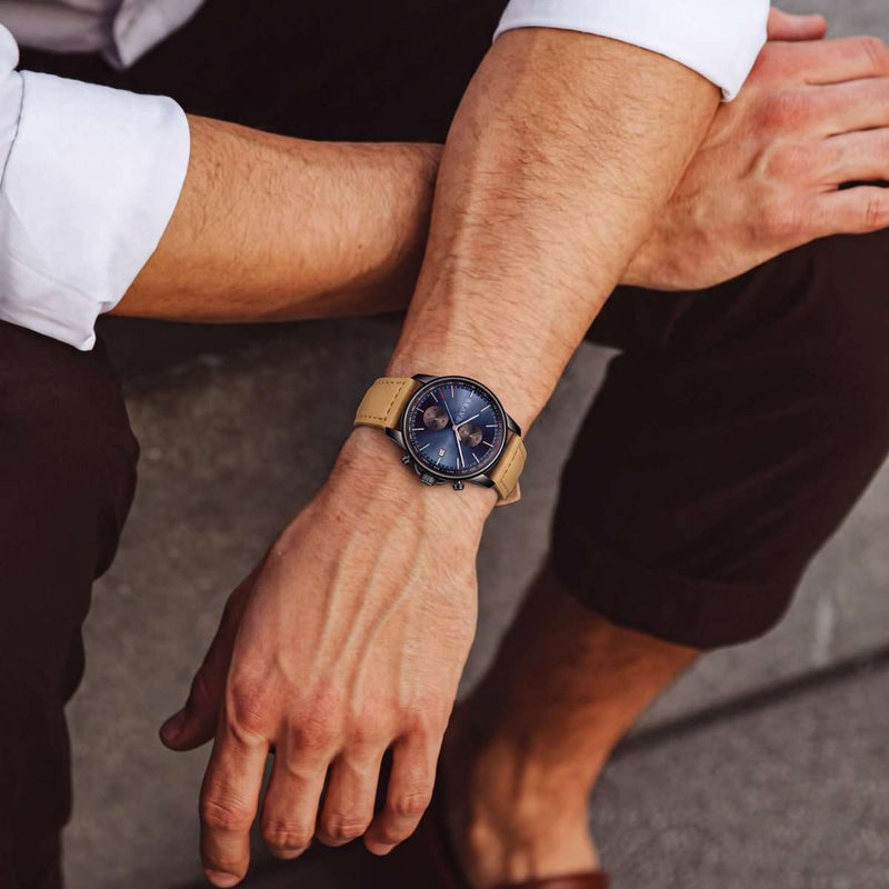 Atlantis ~ Black-Dark Blue Watch BRAVE