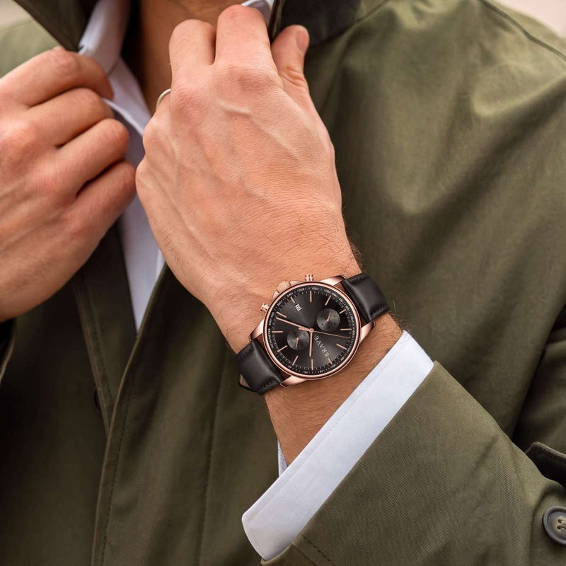 Atlantis ~ Rose Gold-Black Watch BRAVE