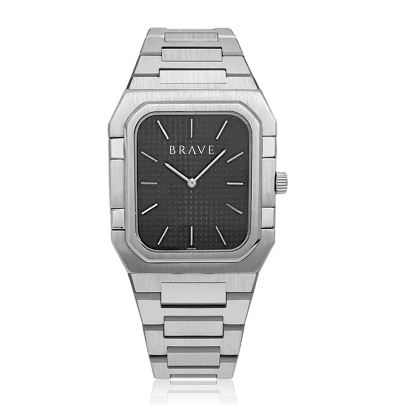 Brando ~ Silver-Black Watch BRAVE