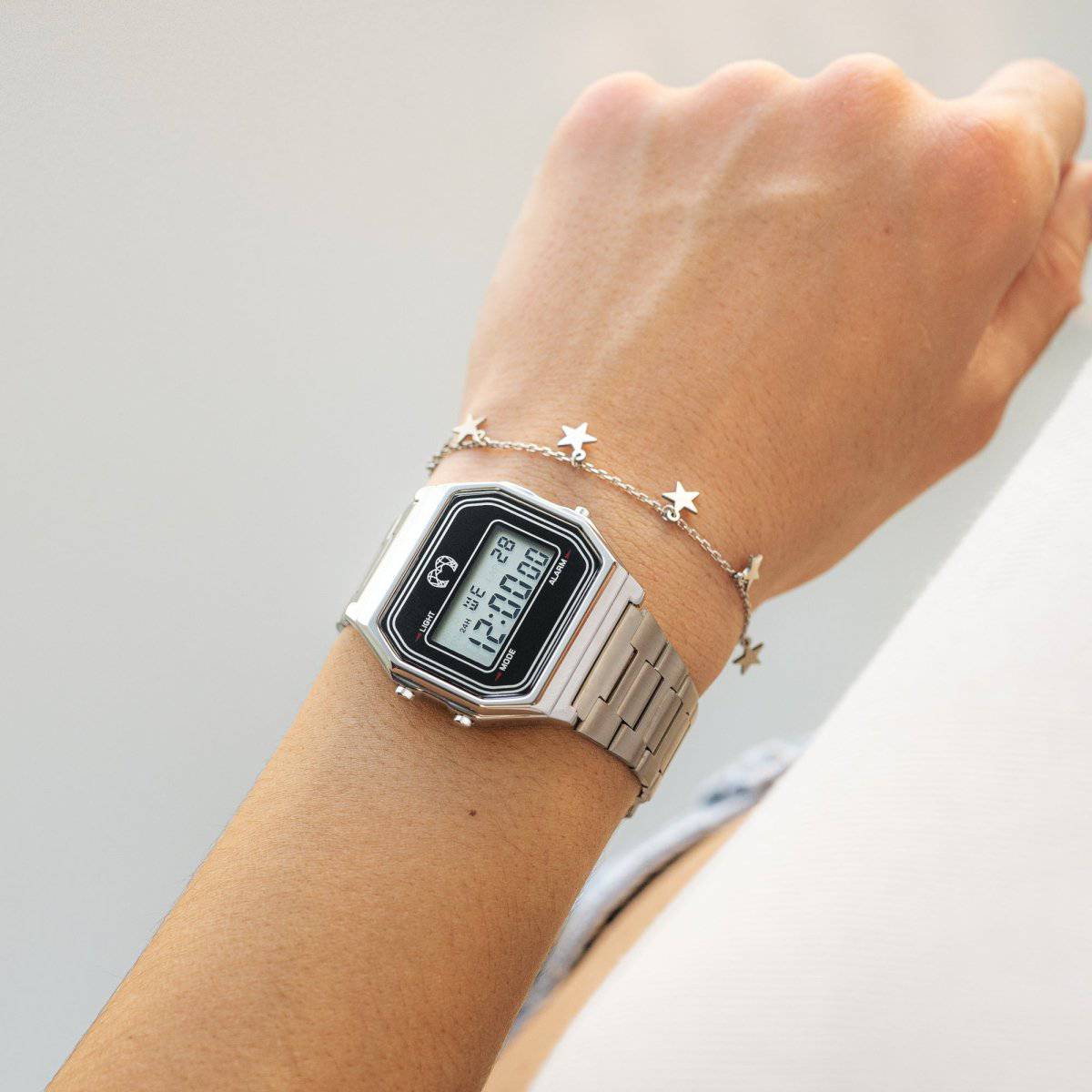 Vintage Digital Watch ~ Silver
