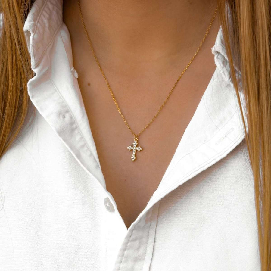 Rosary Necklace - SophiaJewels · worn
