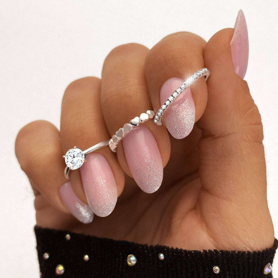 Round Zirconia Ring - SophiaJewels · worn