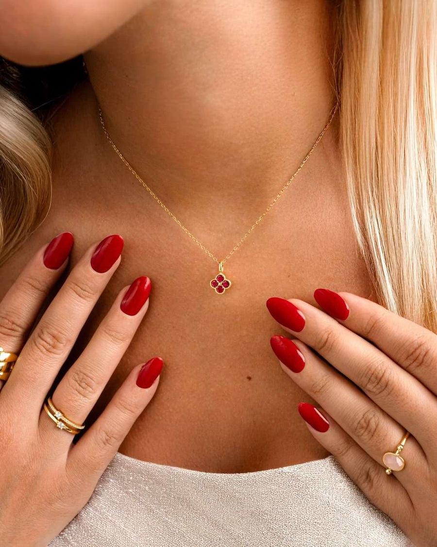 Seasonal Flowers Necklace - SophiaJewels · worn