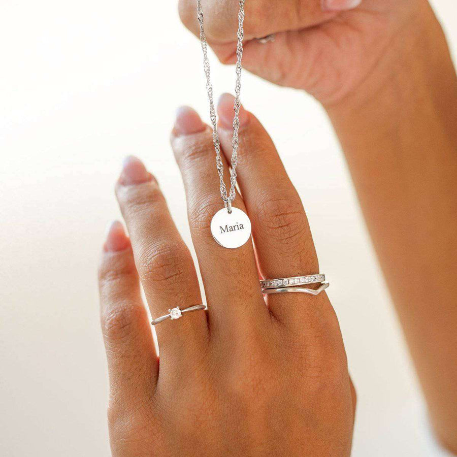 Sensation Necklace  - Personalised - SophiaJewels · worn