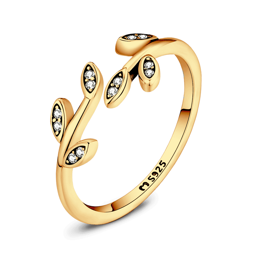 Shiny Leaves Ring - SophiaJewels