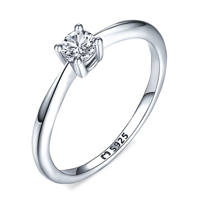 Solitaire Zirconia Ring