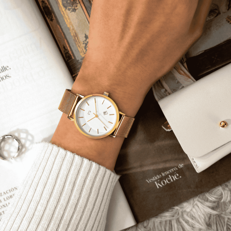 Sophia Jewels Watch ~ GoldWhite