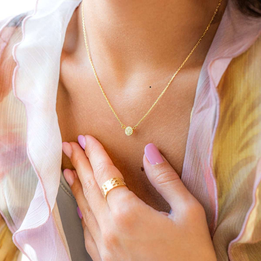 Spark Cyclone Necklace - SophiaJewels · worn