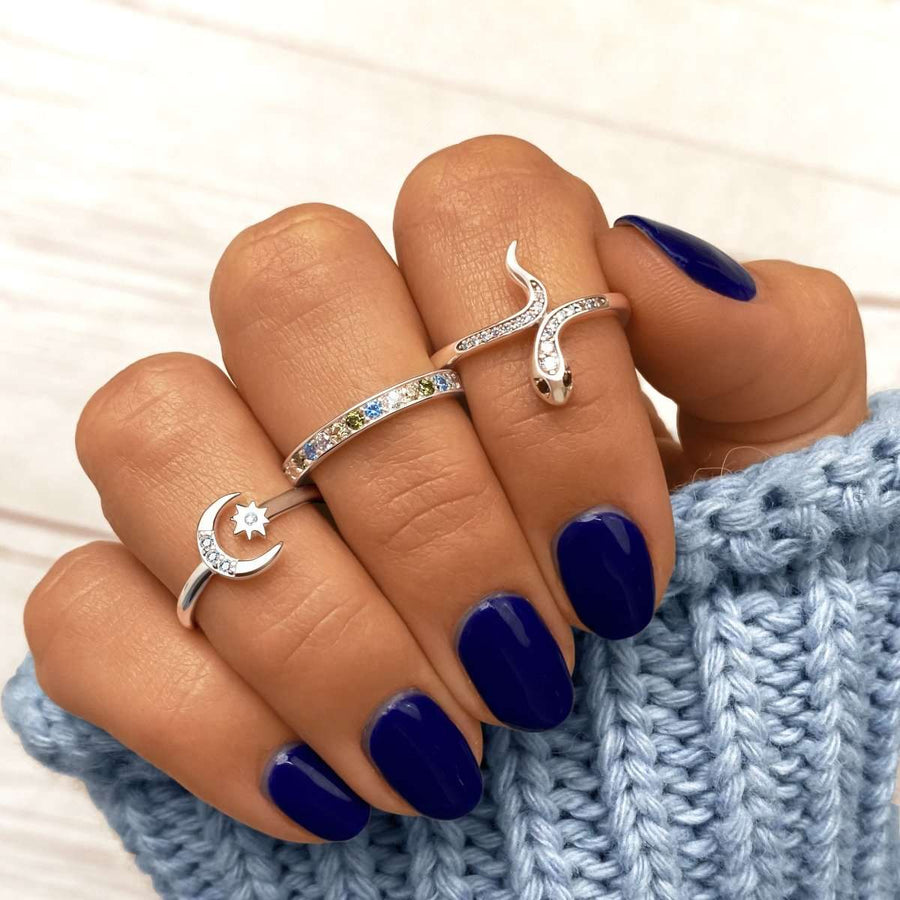 Sun and Moon Ring - SophiaJewels · worn