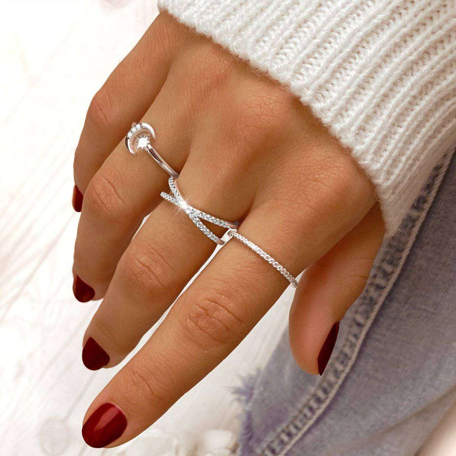 Sun and Moon Ring - SophiaJewels · worn