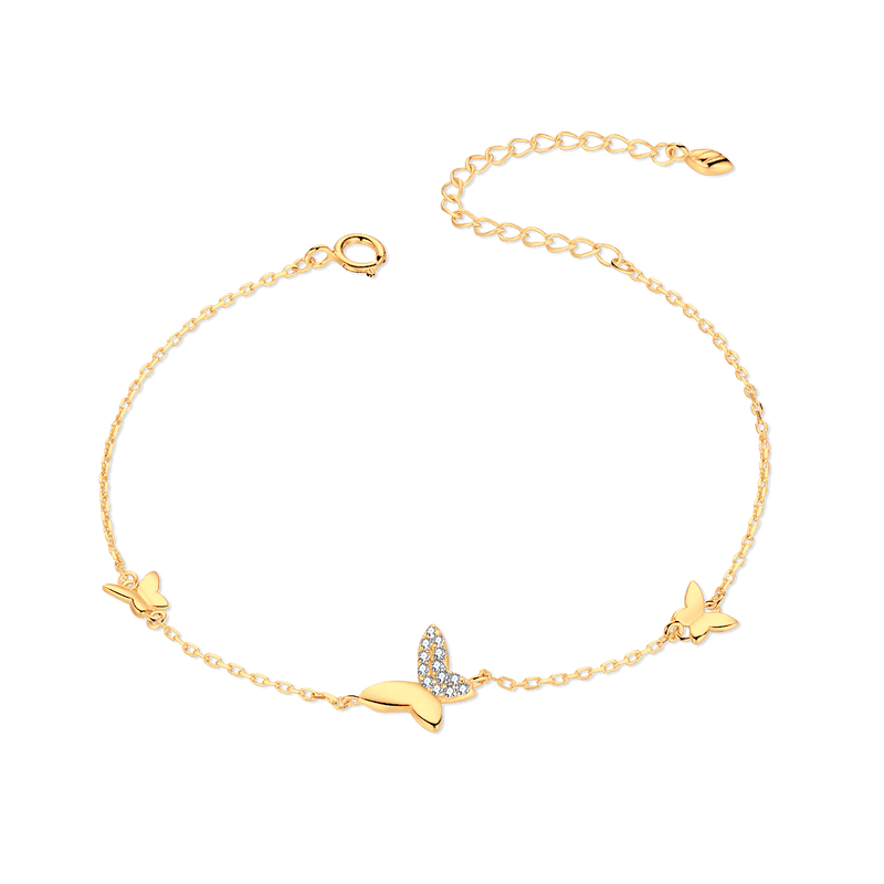 Three Butterfly Bracelet