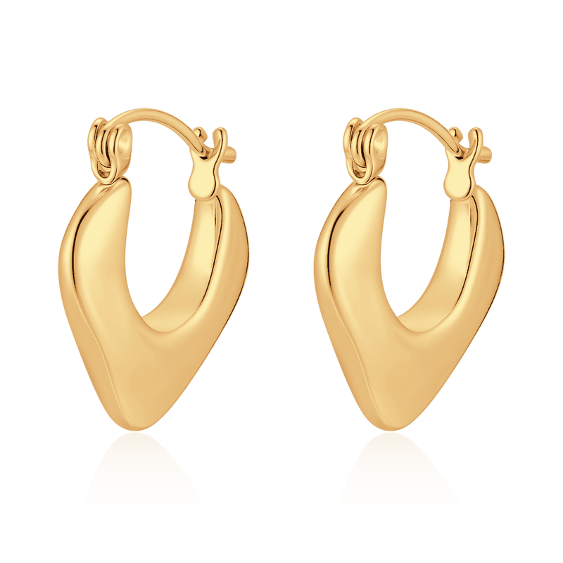 Triangular Hoop Earrings