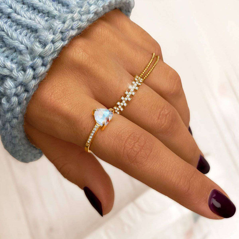 Twisted Lines Ring