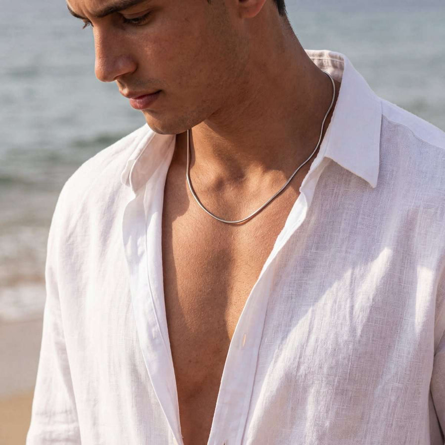 Valente BRAVE Men's Necklace - SophiaJewels · worn