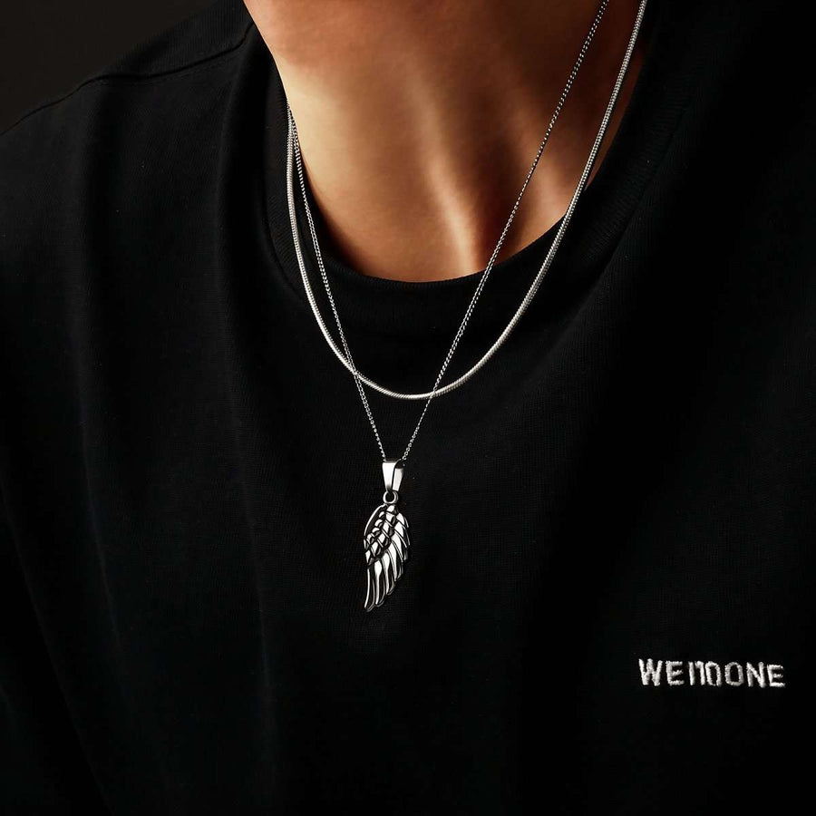 Valente BRAVE Men's Necklace - SophiaJewels · worn