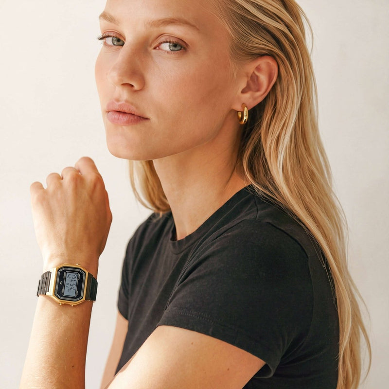 Vintage Digital Watch ~ BlackGold