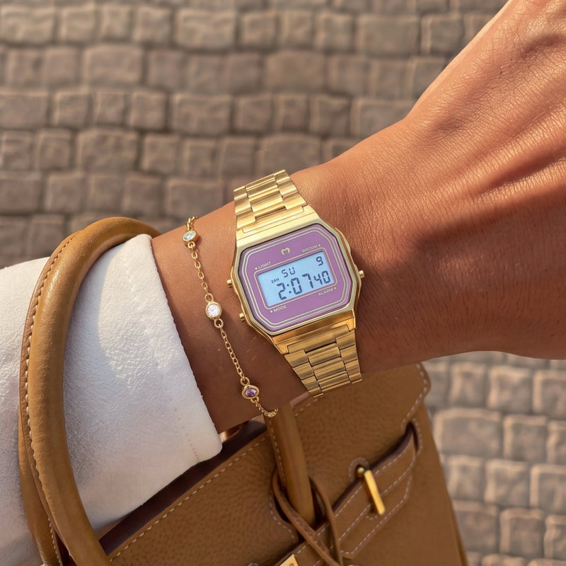 Vintage Digital Watch ~ Gold-Rosé