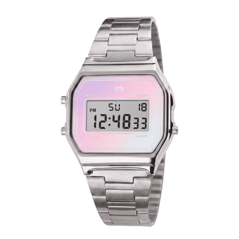 Vintage Digital Watch ~ Silver-Sky