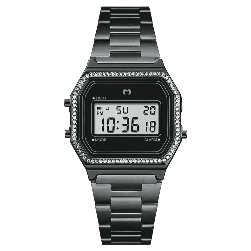 Vintage Glitter Digital Watch ~ Black
