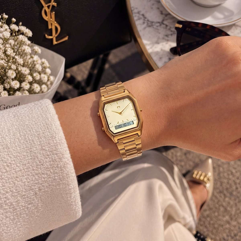 Vintage Retro Watch ~ Gold-Beige