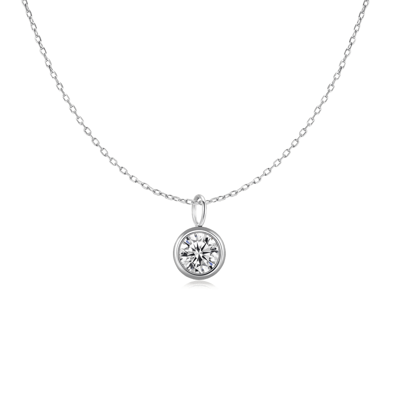 Zirconia Circle Necklace