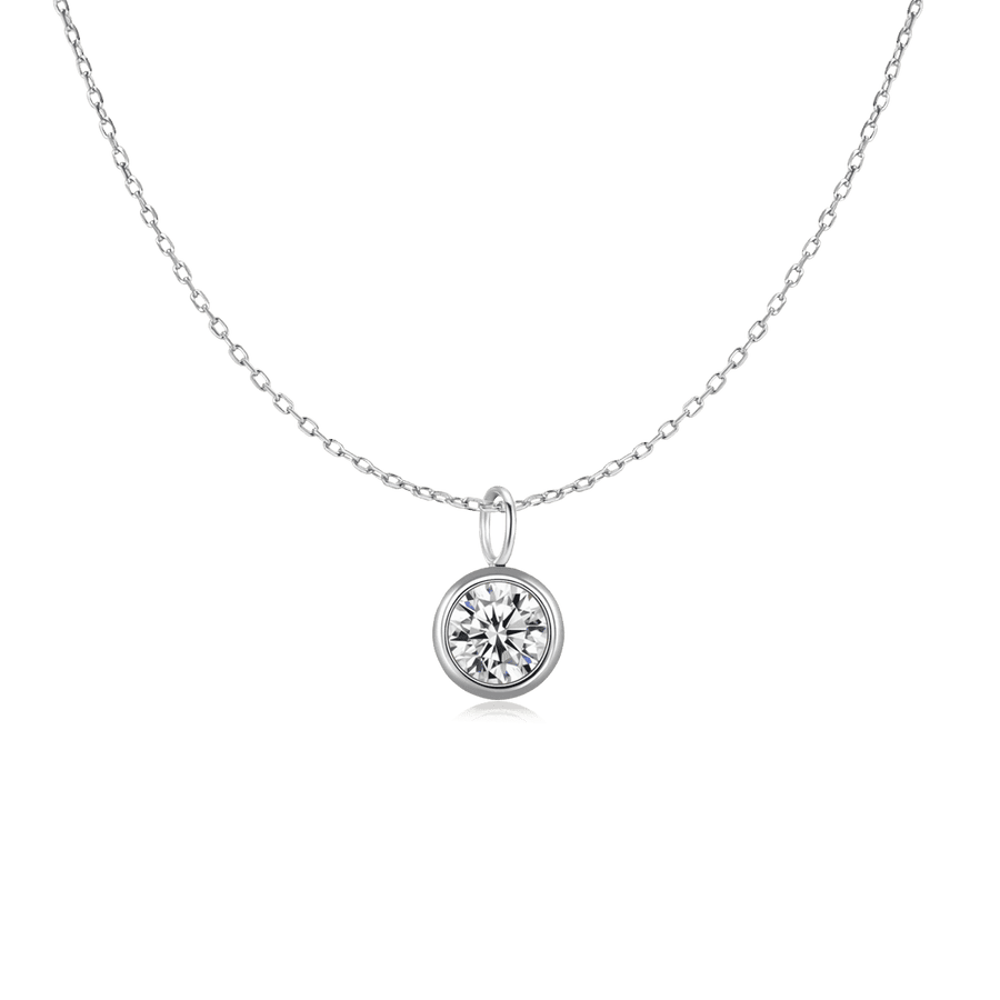 Zirconia Circle Necklace - SophiaJewels