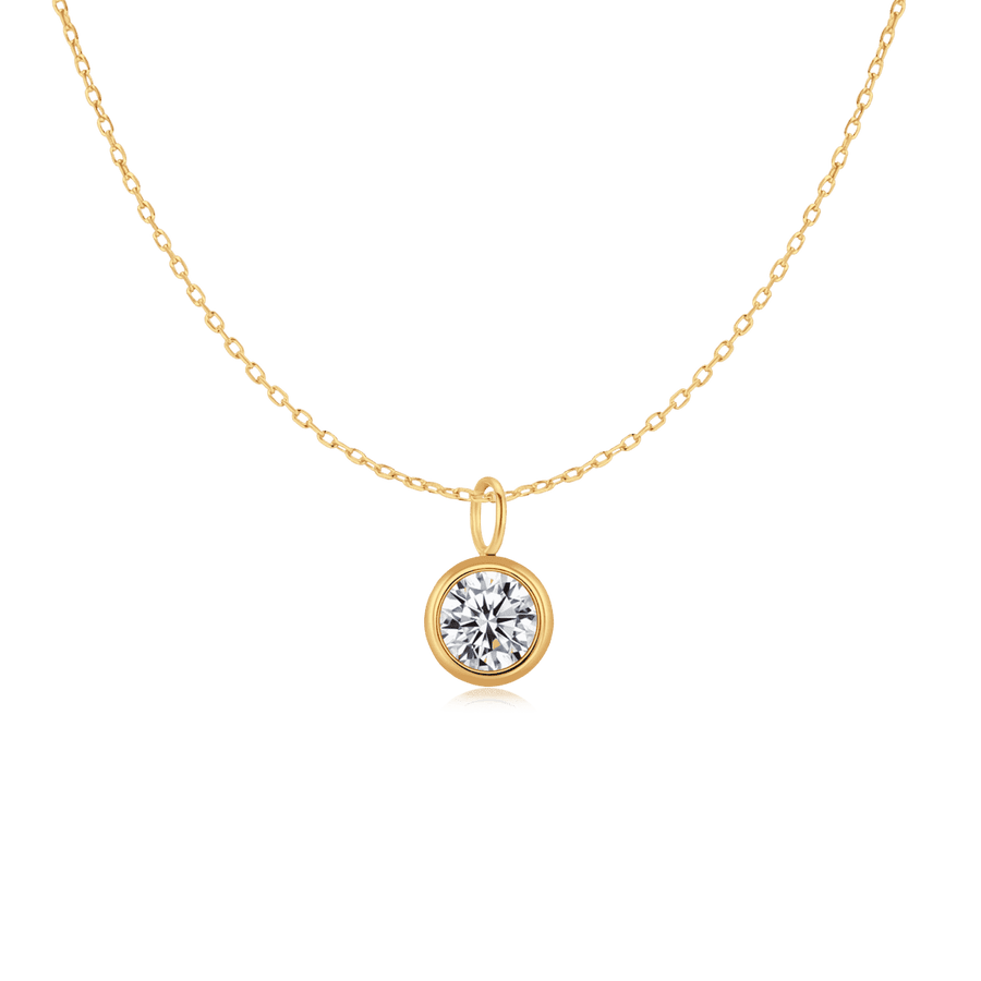 Zirconia Circle Necklace - SophiaJewels