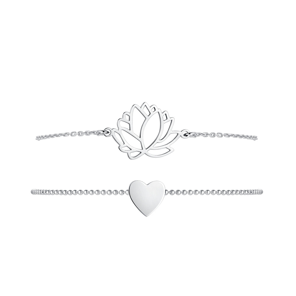 "Lotus-Heart" Bracelet - SophiaJewels