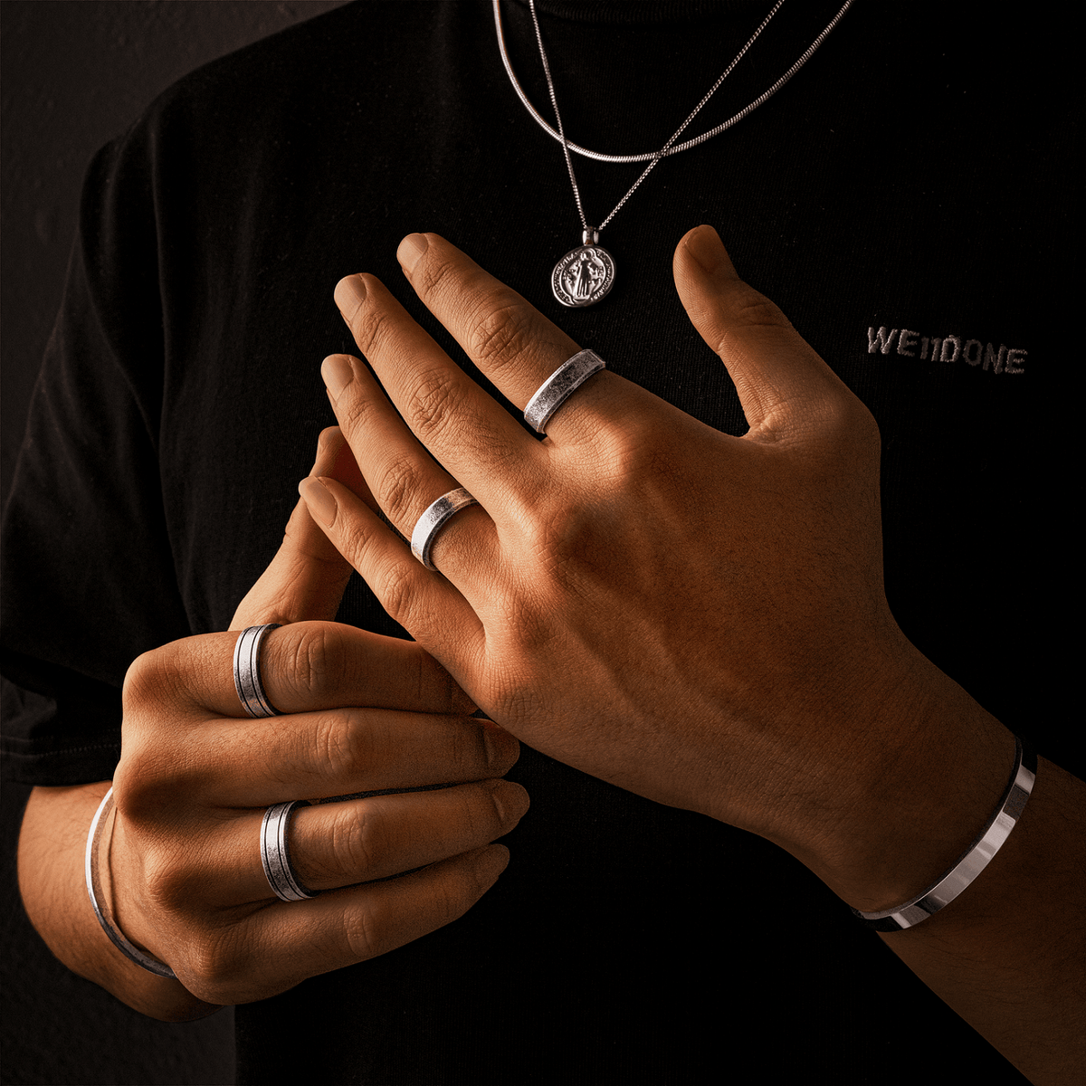 "Basalt" BRAVE Men's Ring - SophiaJewels