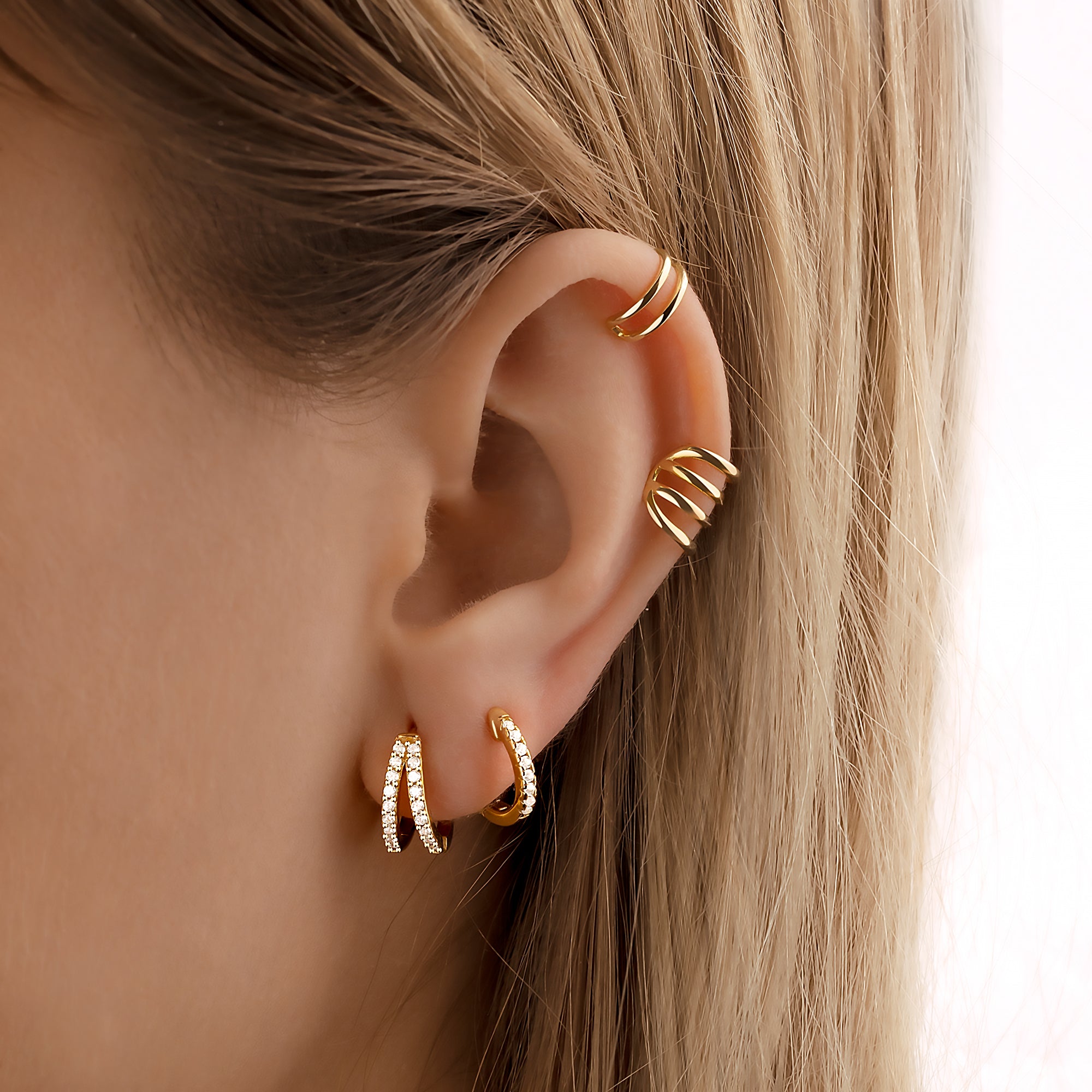 "Luminous Hoop Rings" Earrings - SophiaJewels