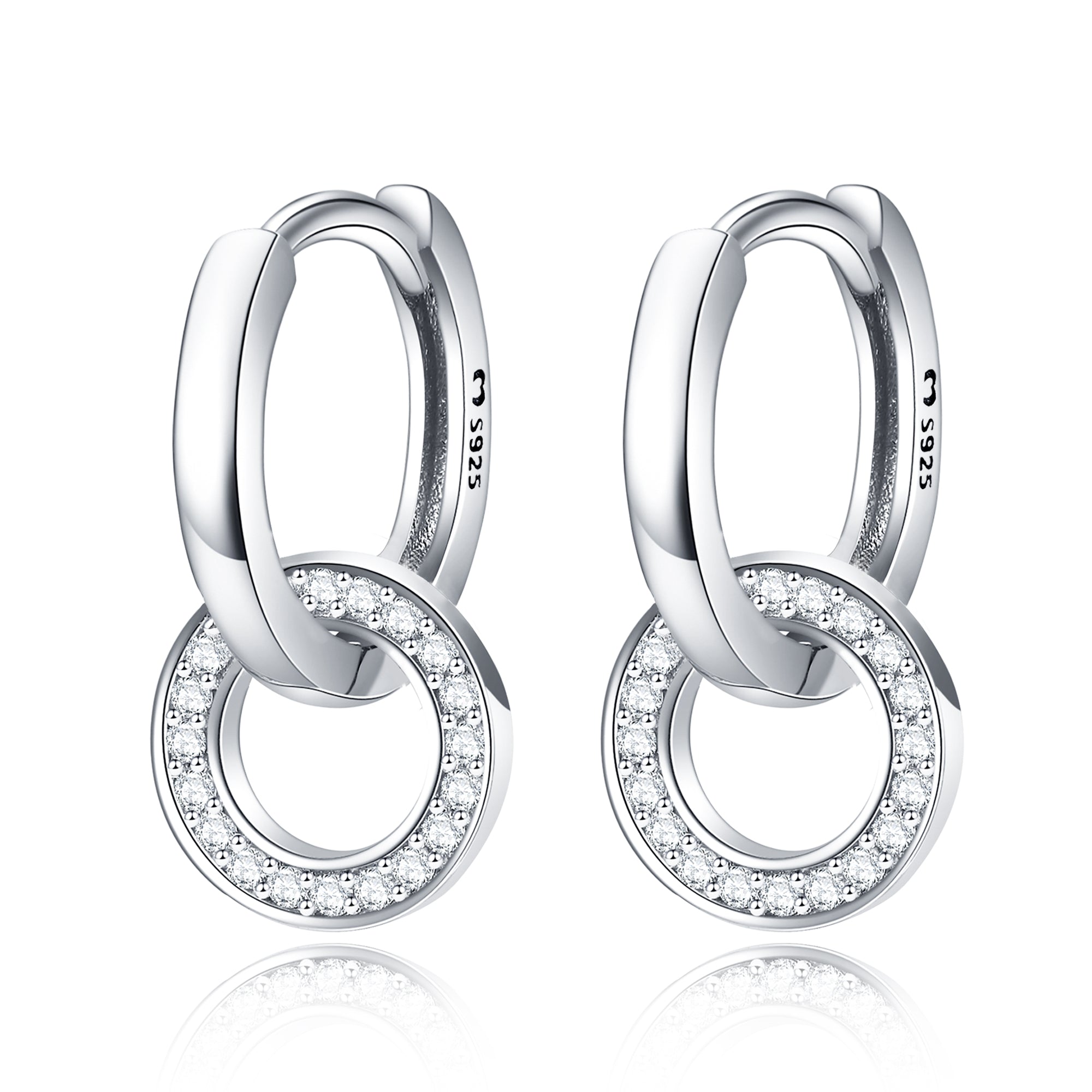 "Interlocking Hoops" Earrings - SophiaJewels