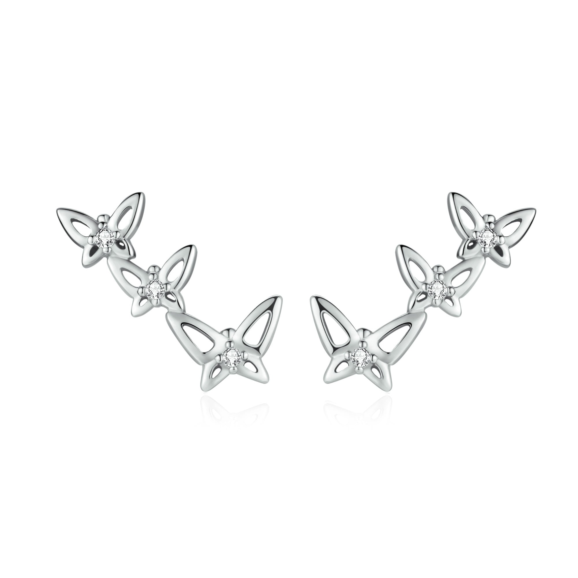 "Triple Butterflies" Earrings - SophiaJewels