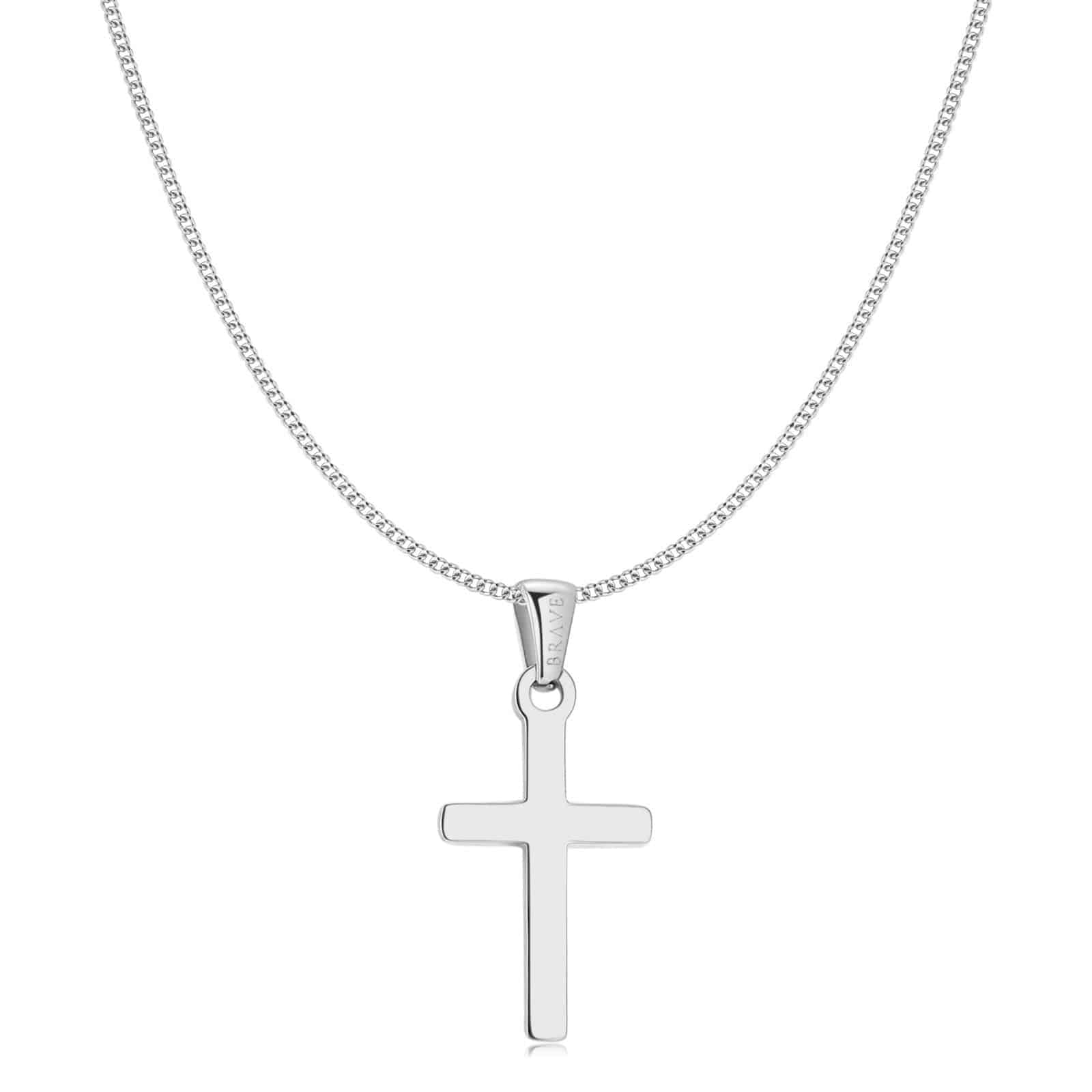 Men's Snake Wrapped Around Cross Necklace