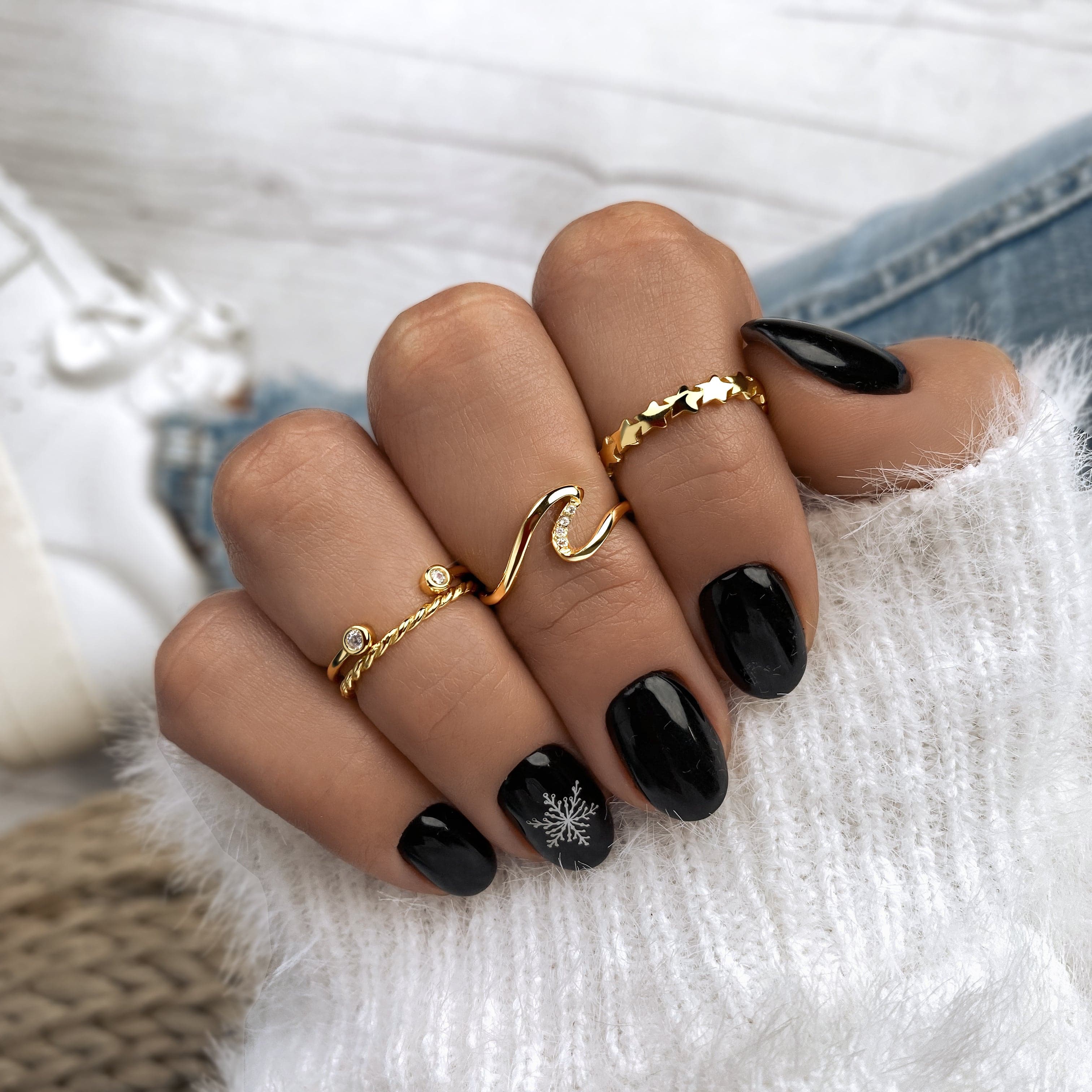 Midi ring hot sale set gold