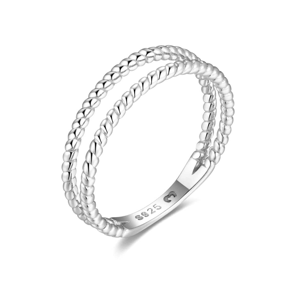 Twisted on sale silver ring