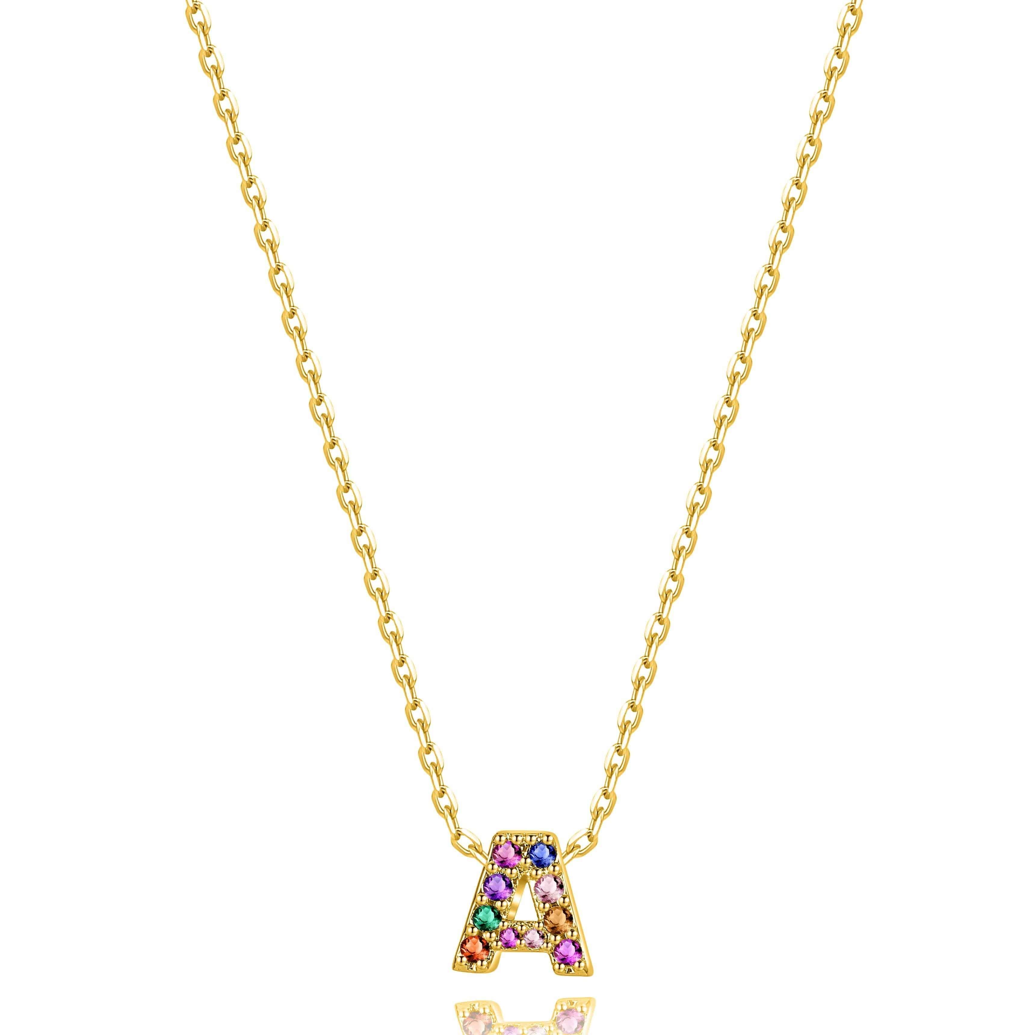 "Shinny Initial" Necklace - SophiaJewels