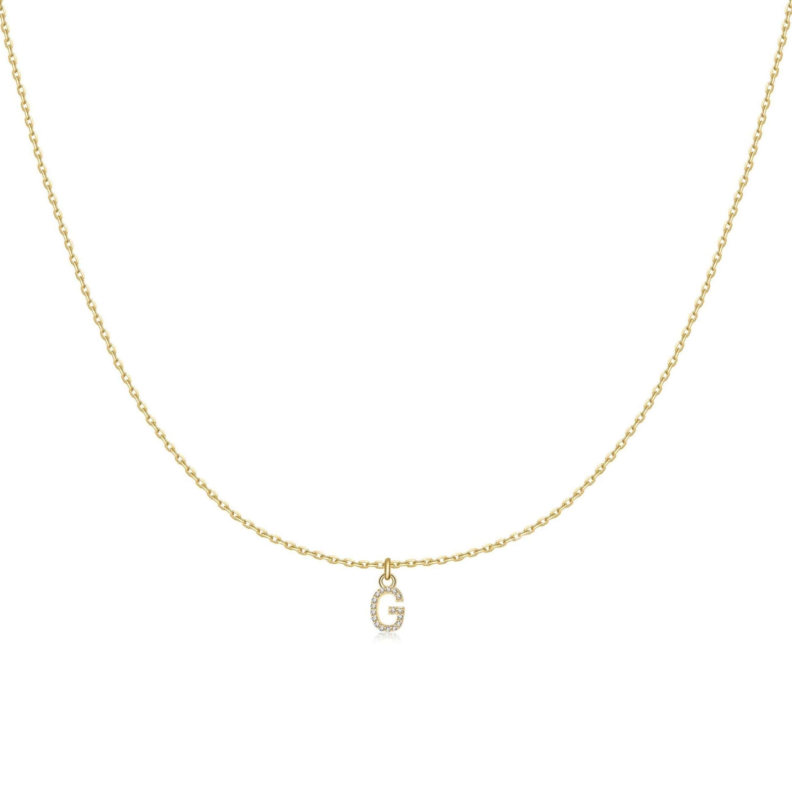 "Little Initial" Necklace - SophiaJewels