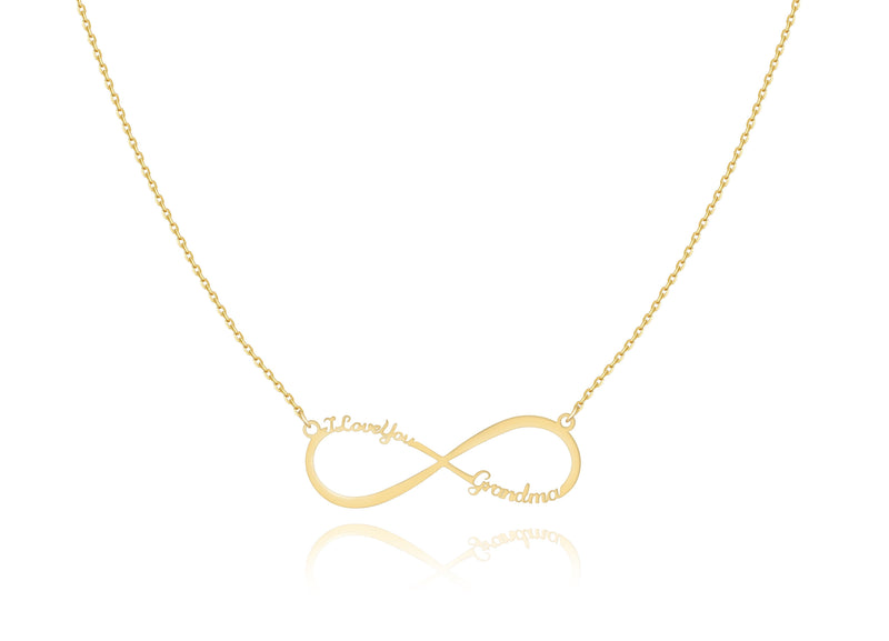 "I Love You Grandma" Necklace ~ Gold/Rose Gold/Silver - SophiaJewels