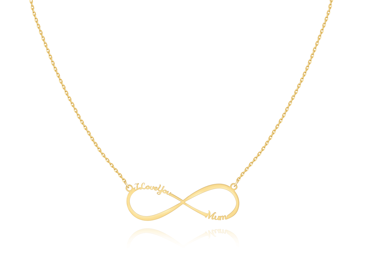 "I Love You Mum" Necklace ~ Gold/Rose Gold/Silver - SophiaJewels
