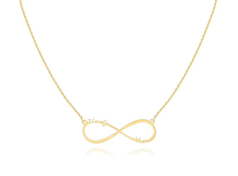 "I Love You Mum" Necklace ~ Gold/Rose Gold/Silver - SophiaJewels