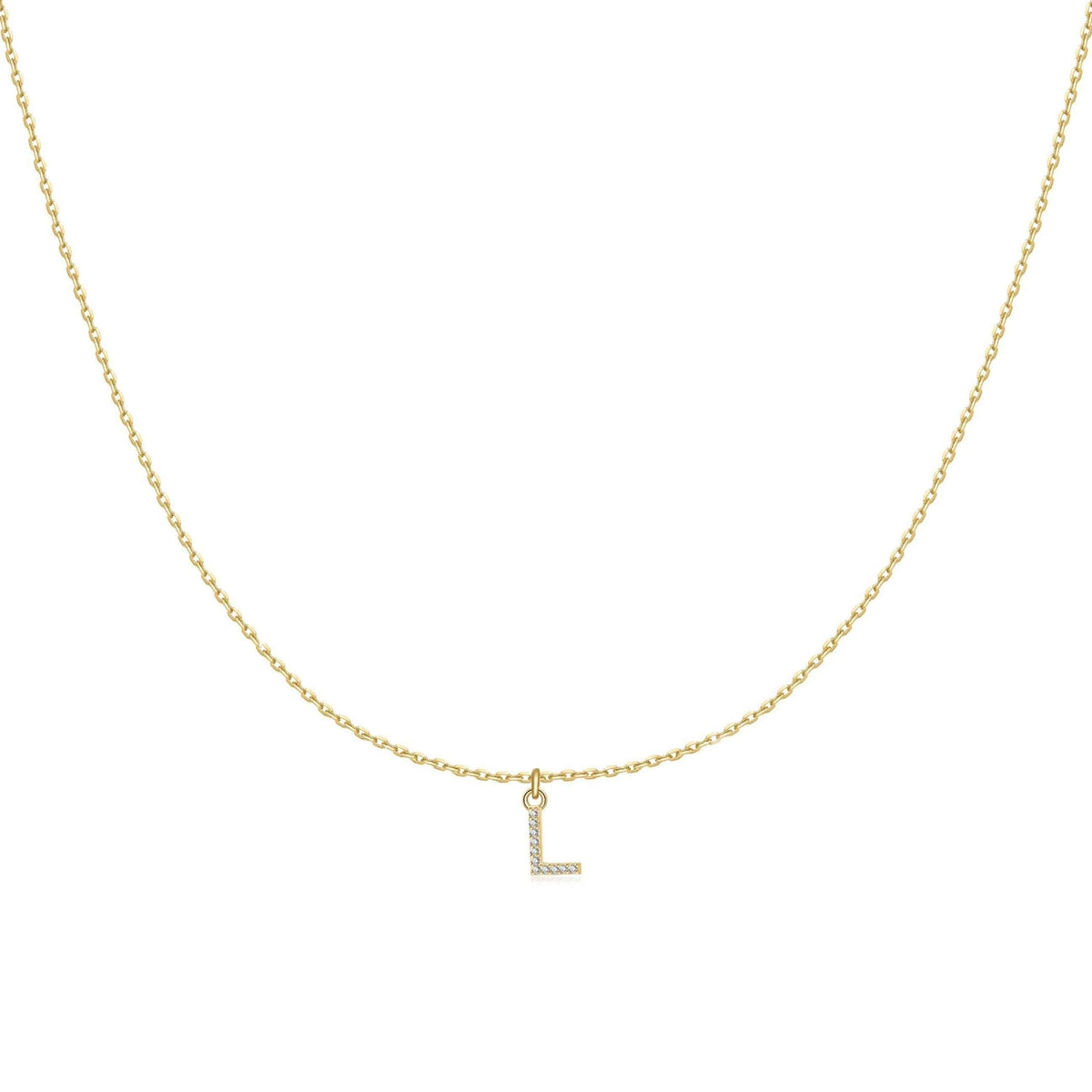 "Little Initial" Necklace - SophiaJewels