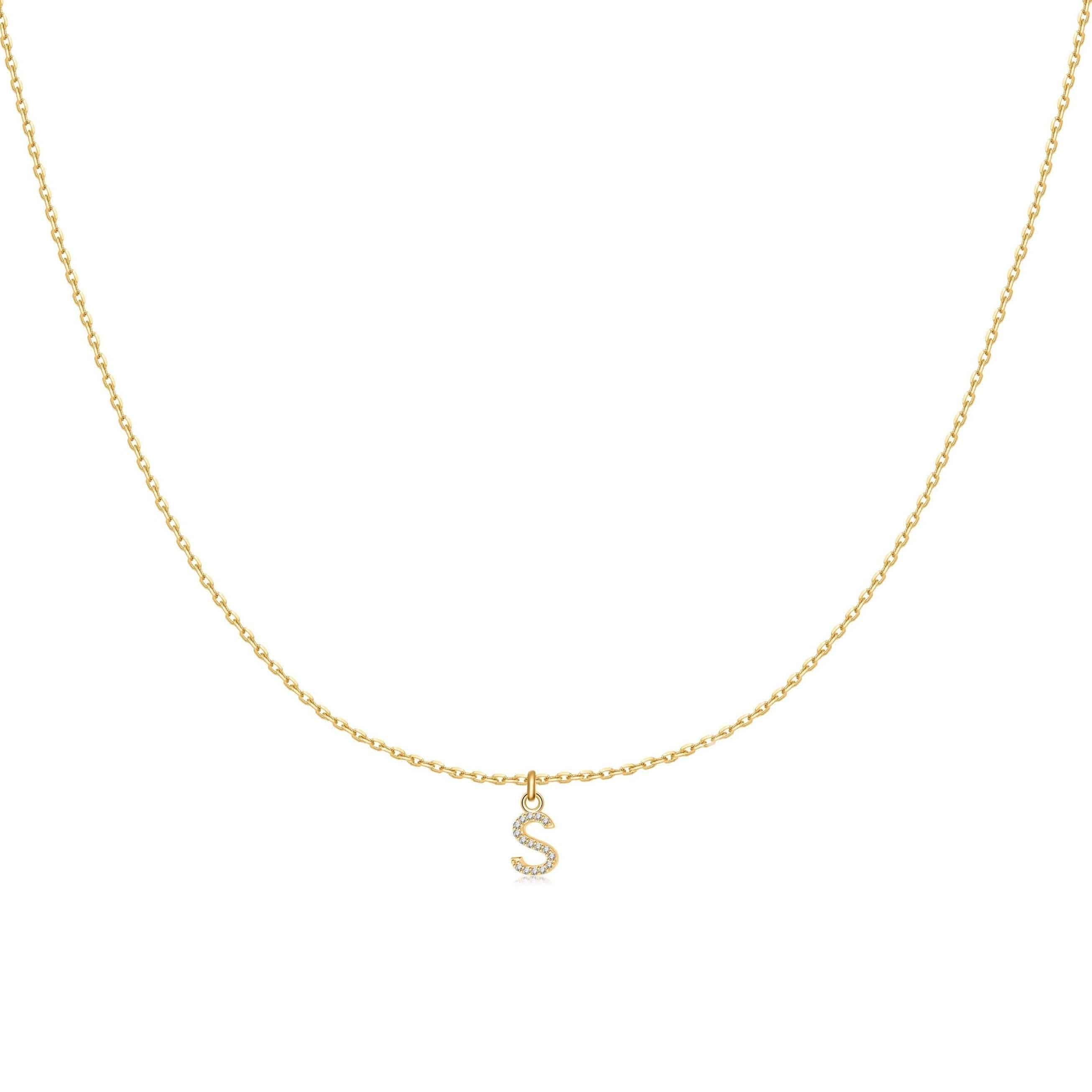 "Little Initial" Necklace - SophiaJewels