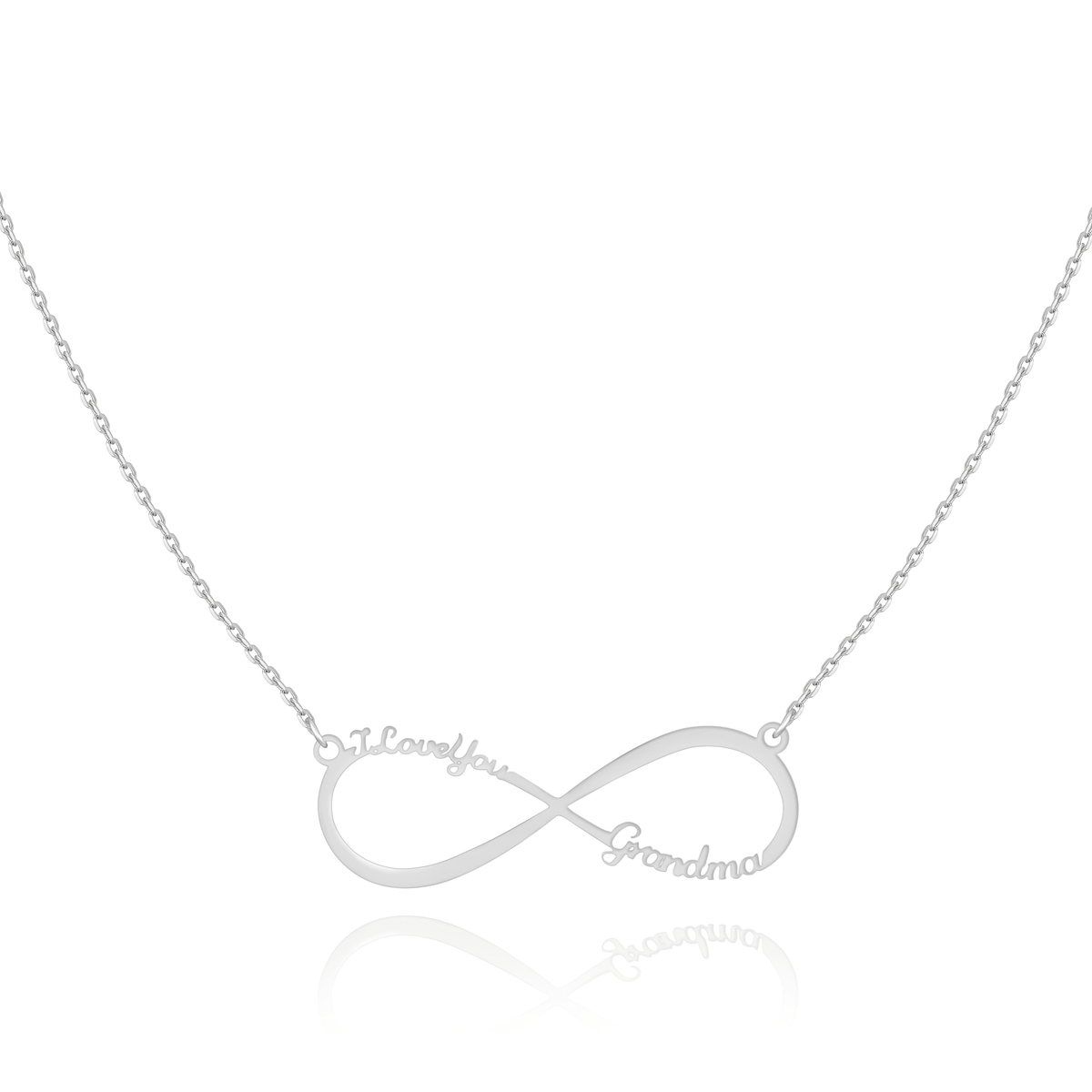 "I Love You Grandma" Necklace ~ Gold/Rose Gold/Silver - SophiaJewels