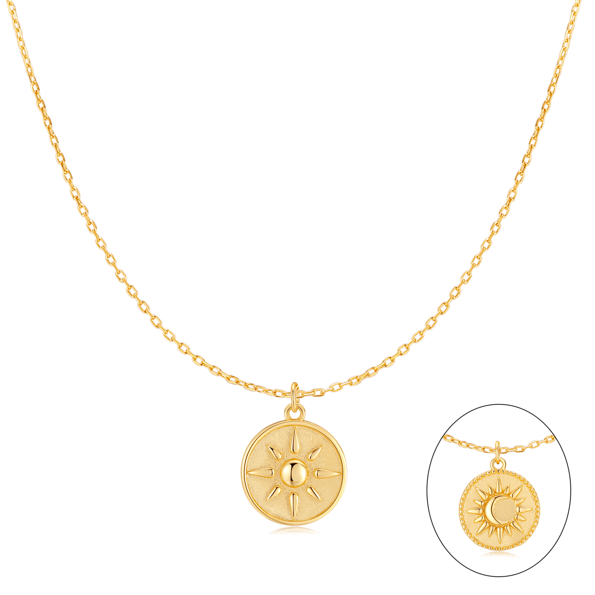 "Moon and Sun" Necklace - SophiaJewels