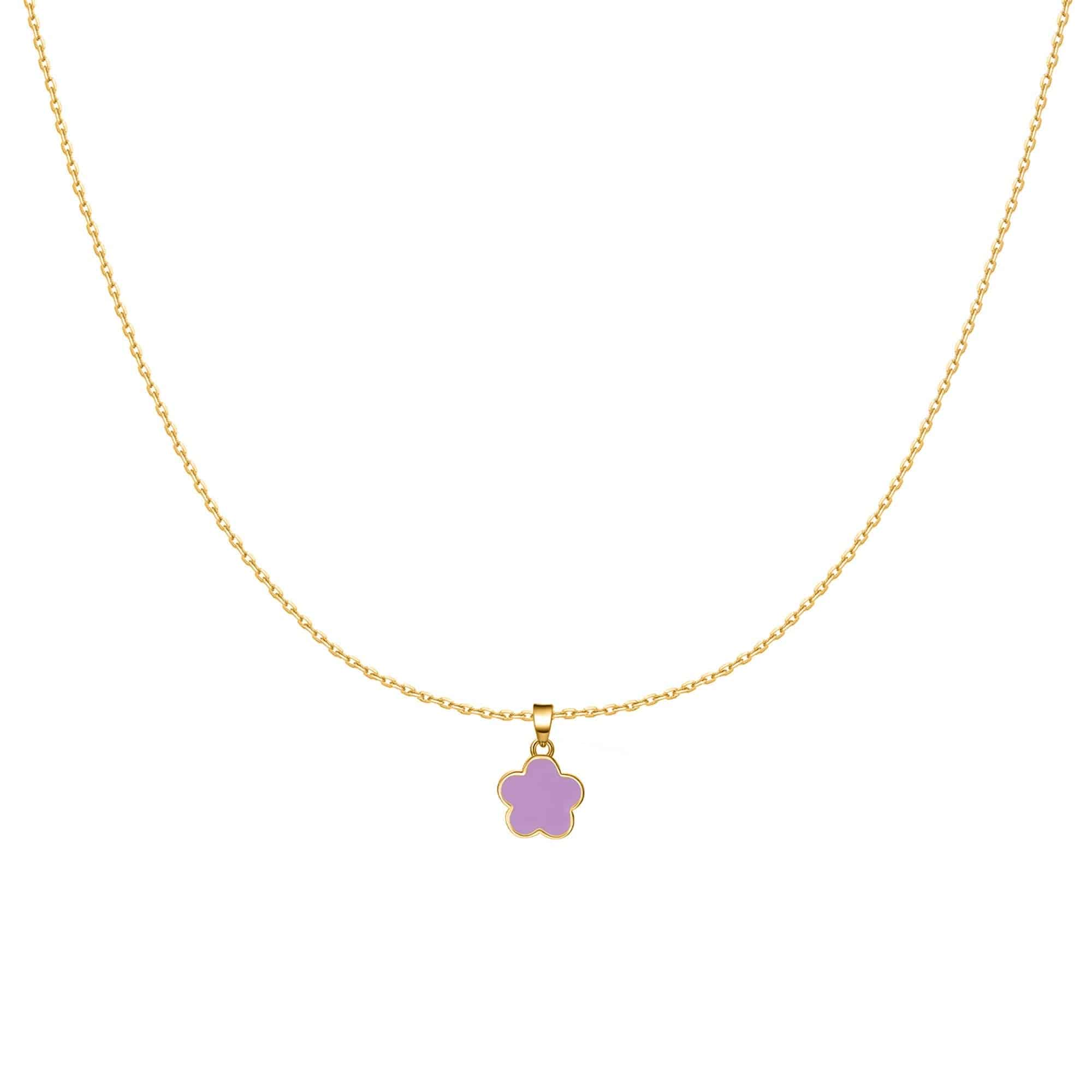 "Purple Flower" Necklace - SophiaJewels