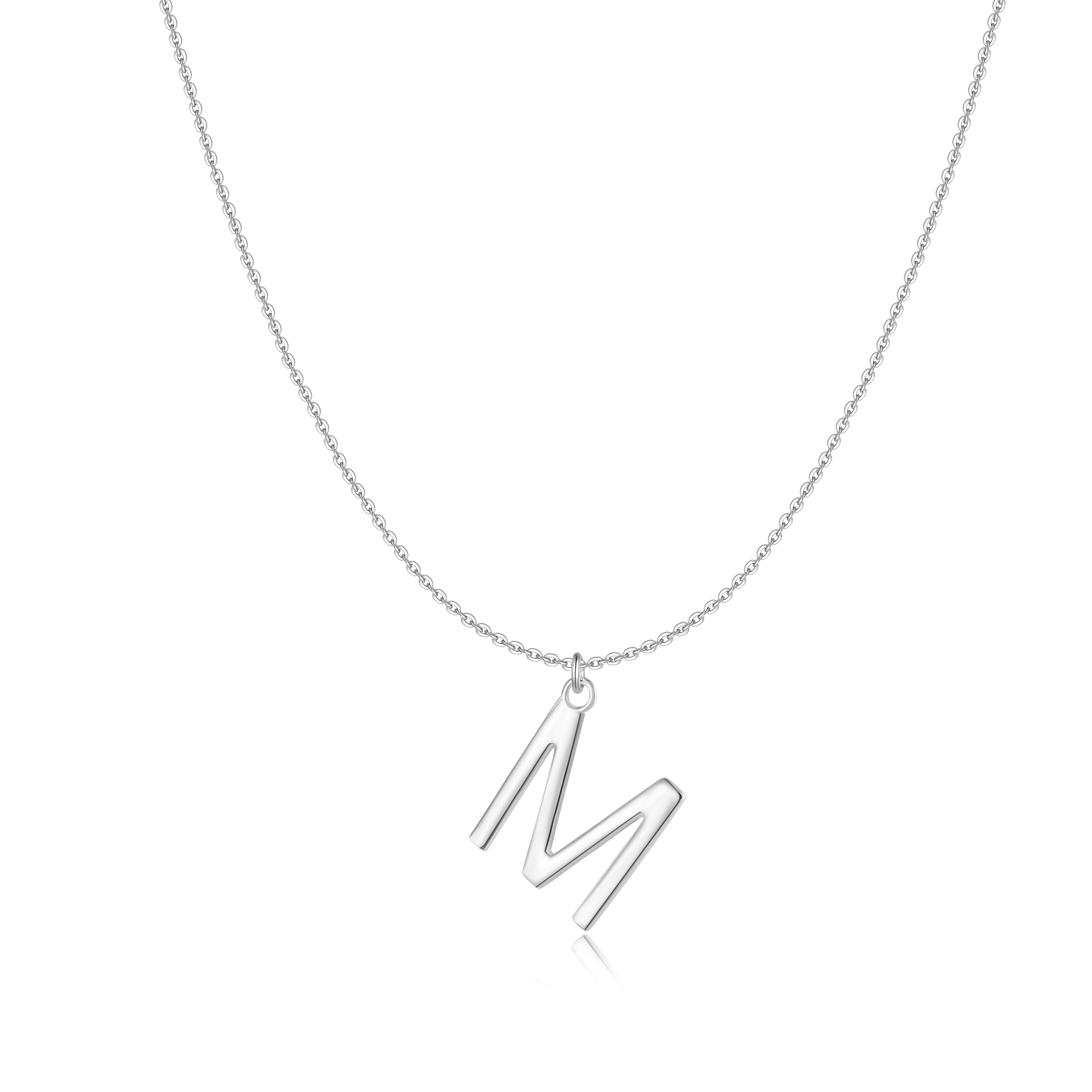 M best sale necklace silver