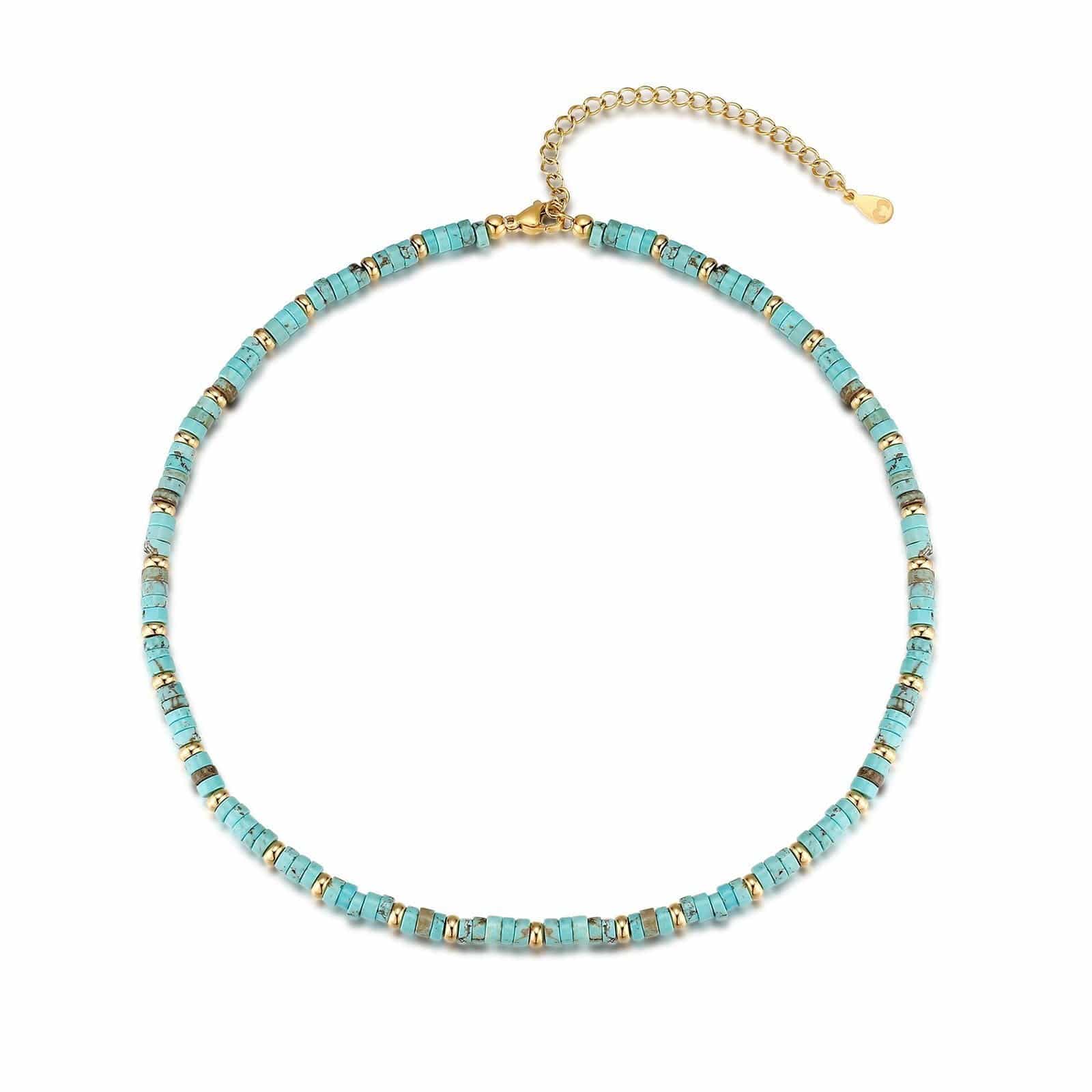 "Aqua" Necklace ~ Gold - SophiaJewels