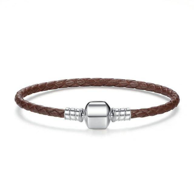 "Basic" Leather Bracelet BASE Beads - SophiaJewels