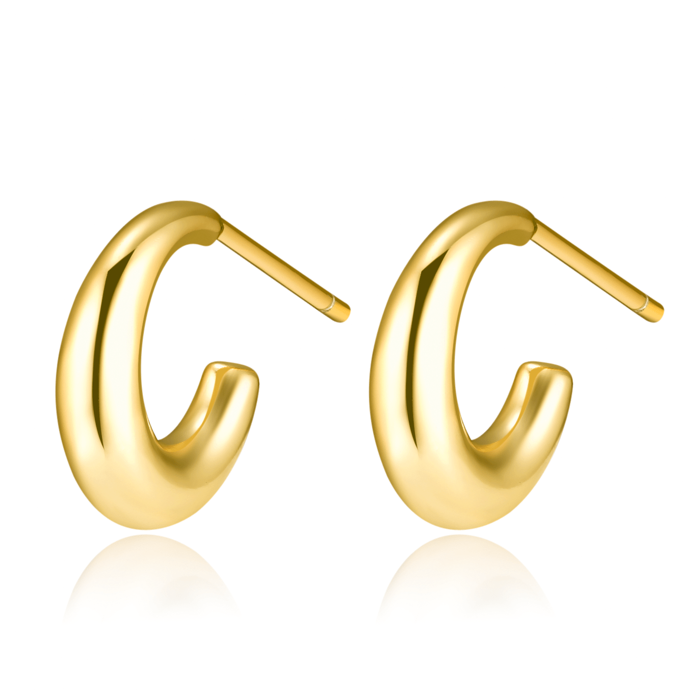 "Half Ring Solid" Earrings - SophiaJewels